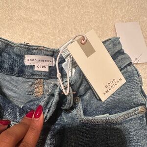 Good American Women's Blue Flare Jeans